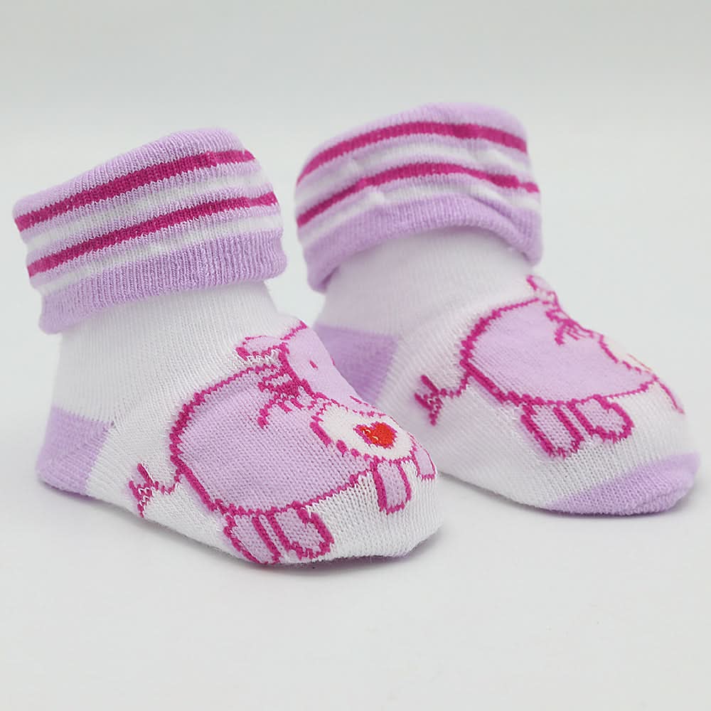 Newborn Booties (RA601) - Purple, Kids, NB Shoes And Socks, Chase Value, Chase Value