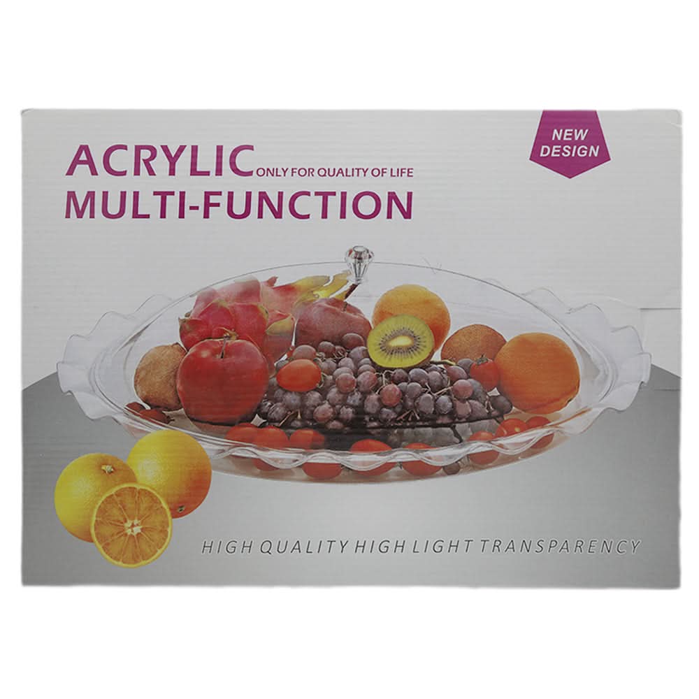Acrylic Oval Dish 4137 (KA-40/MB-301) - White, Home & Lifestyle, Serving And Dining, Chase Value, Chase Value