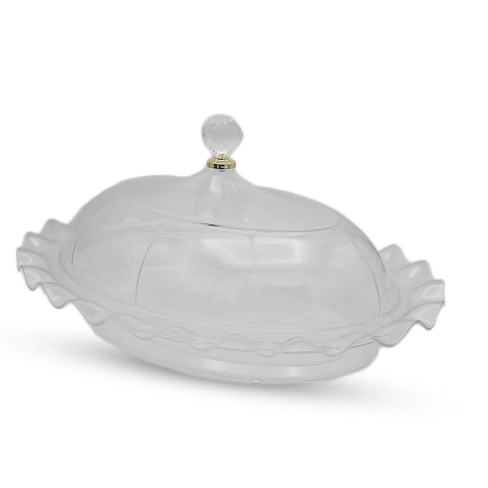 Acrylic Oval Dish 4137 (KA-40/MB-301) - White, Home & Lifestyle, Serving And Dining, Chase Value, Chase Value