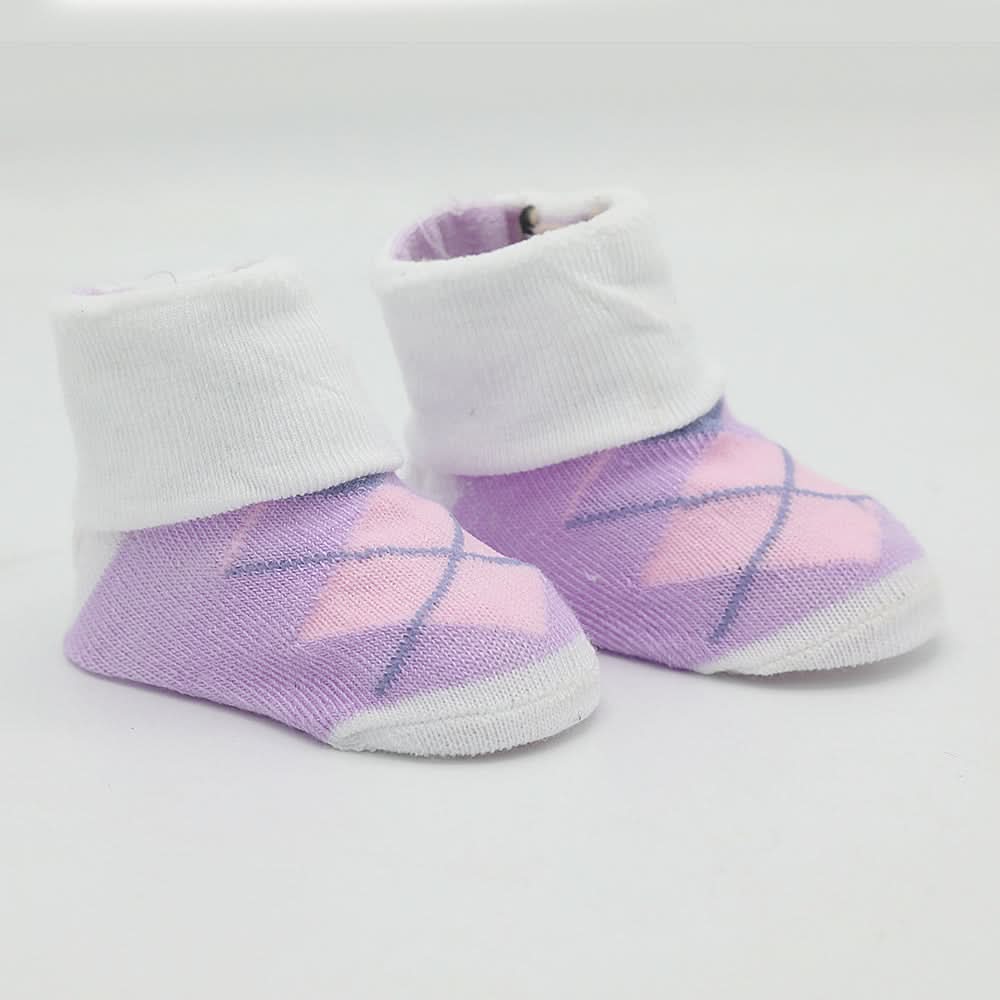 Newborn Booties (RA601) - Purple, Kids, NB Shoes And Socks, Chase Value, Chase Value