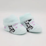 Newborn Booties (RA601) - Cyan, Kids, NB Shoes And Socks, Chase Value, Chase Value