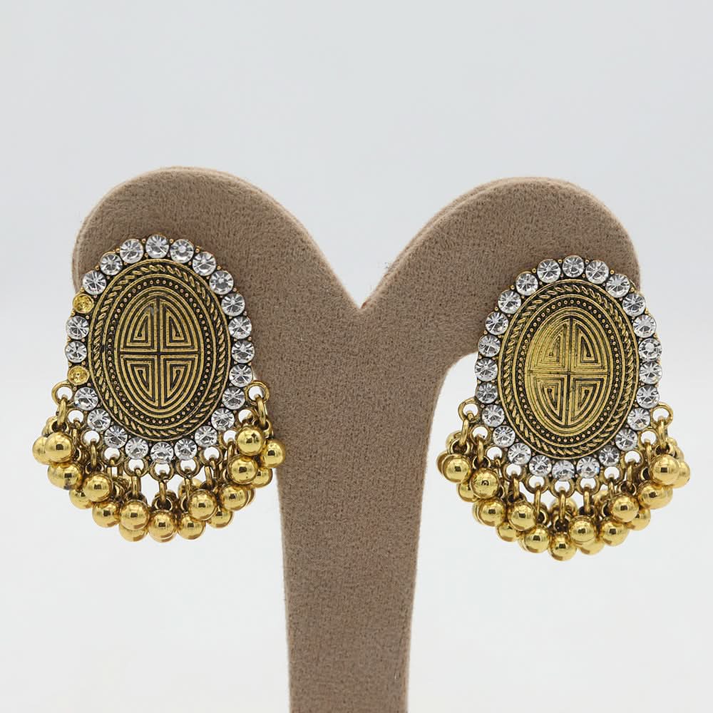 Women's Fancy Ear Tops - Golden, Women, Earrings & Tops, Chase Value, Chase Value