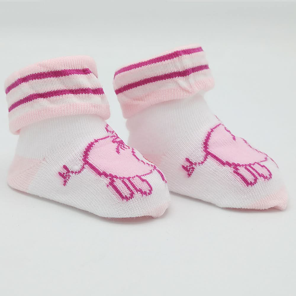 Newborn Booties (RA601) - Pink, Kids, NB Shoes And Socks, Chase Value, Chase Value
