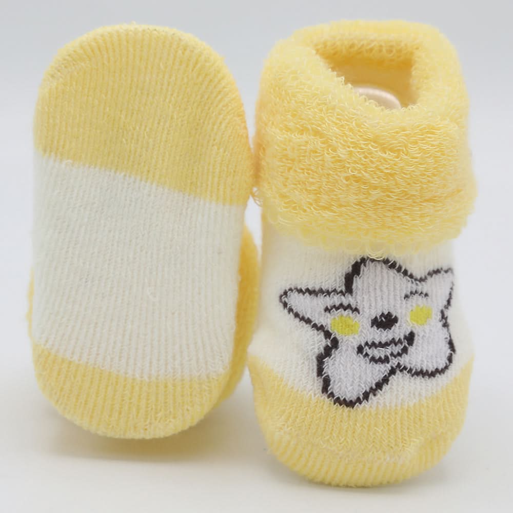 Newborn Booties (RA601) - Yellow, Kids, NB Shoes And Socks, Chase Value, Chase Value