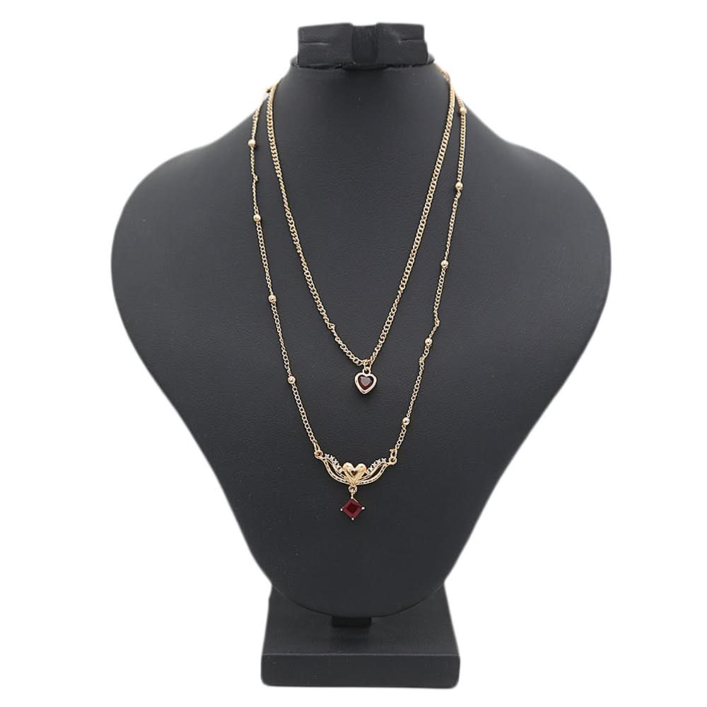 Women's Double Chain Locket - Maroon, Women, Chains & Lockets, Chase Value, Chase Value