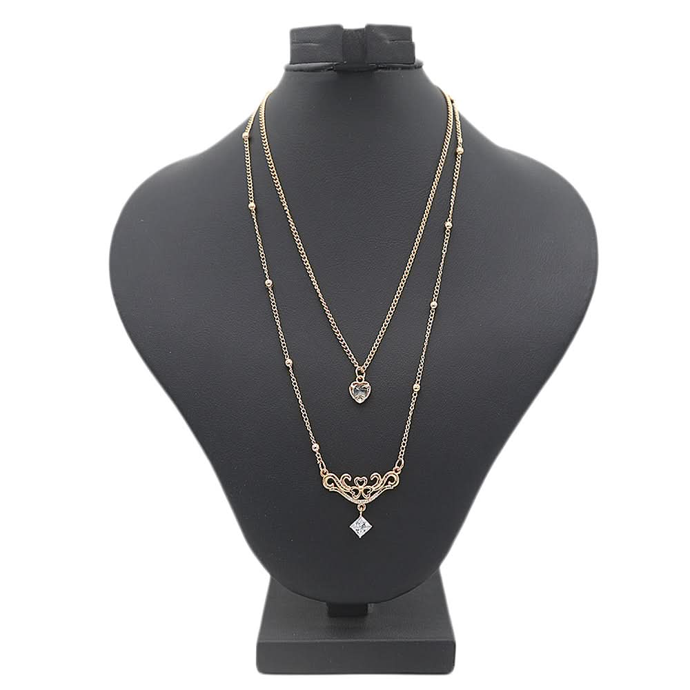 Women's Double Chain Locket - Golden, Women, Chains & Lockets, Chase Value, Chase Value