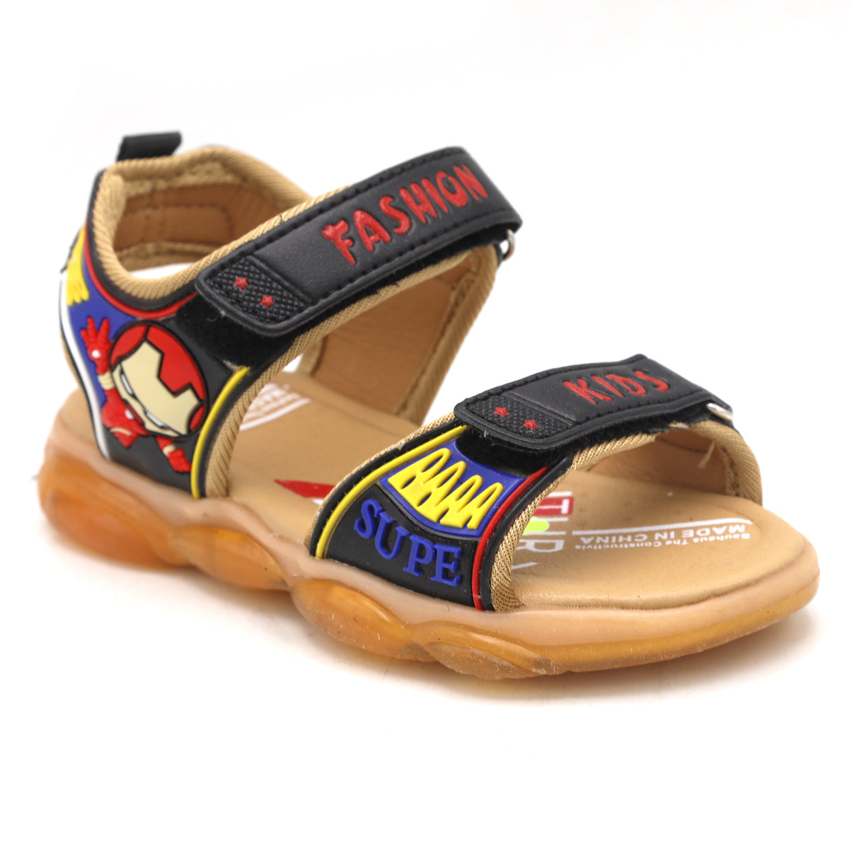 Boys Sandal - B03 - Black, Kids, Boys Sandals, Chase Value, Chase Value