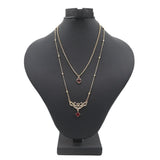 Women's Double Chain Locket - Maroon, Women, Chains & Lockets, Chase Value, Chase Value