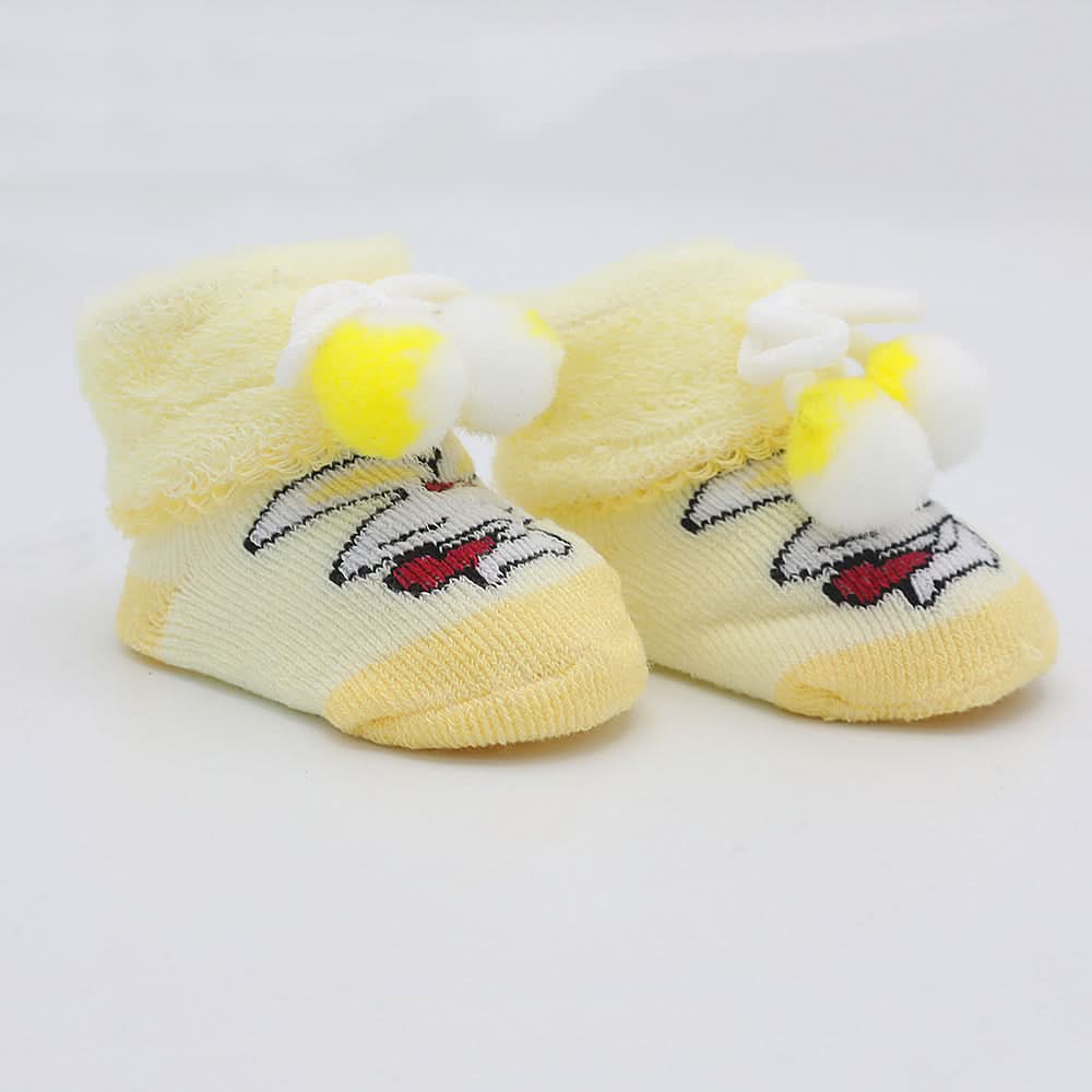 Newborn Booties (RA601) - Yellow, Kids, NB Shoes And Socks, Chase Value, Chase Value