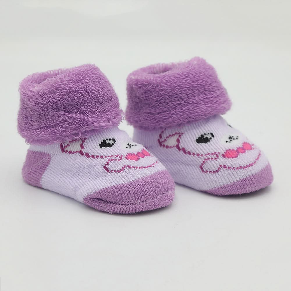Newborn Booties (RA601) - Purple, Kids, NB Shoes And Socks, Chase Value, Chase Value