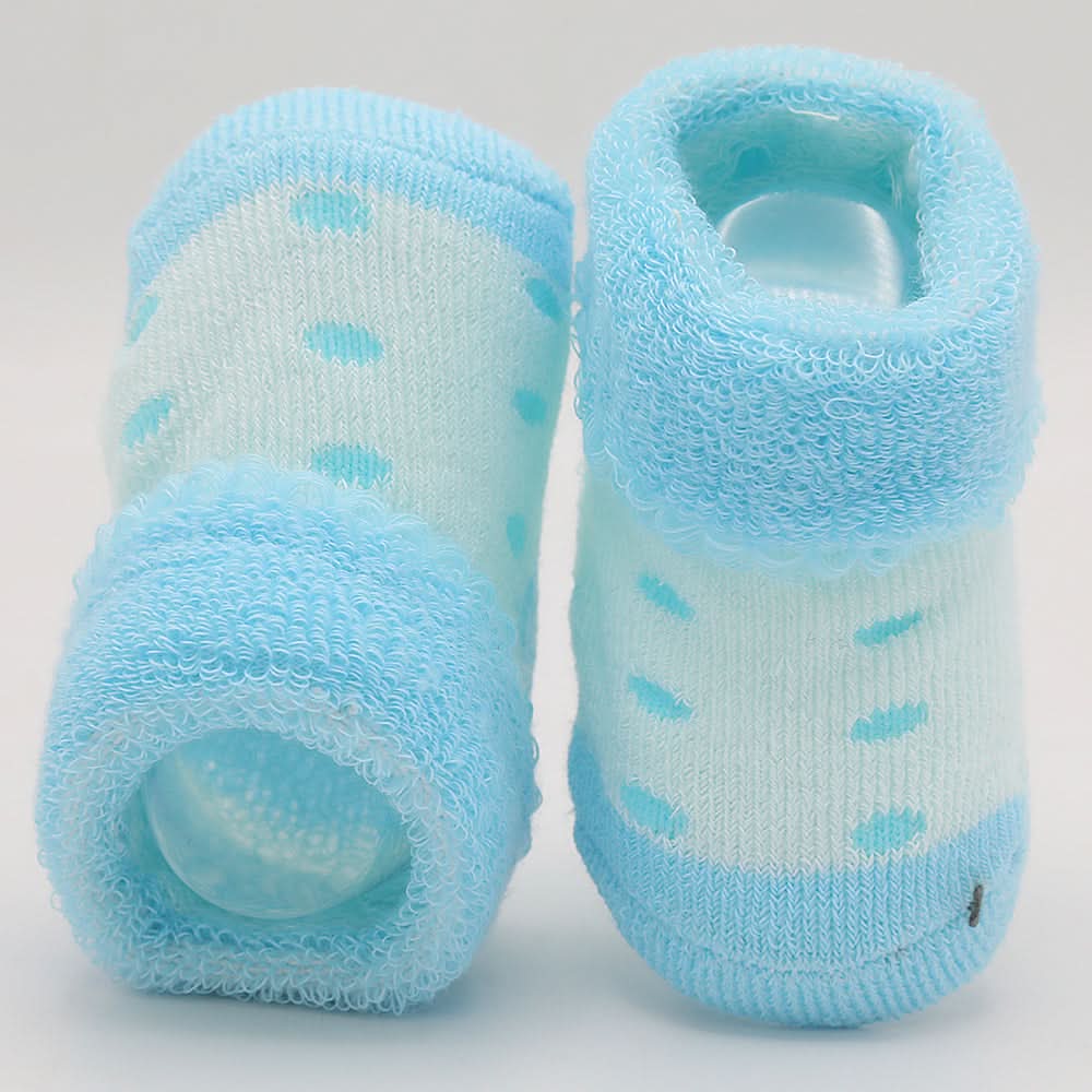 Newborn Booties (RA601) - Light Blue, Kids, NB Shoes And Socks, Chase Value, Chase Value
