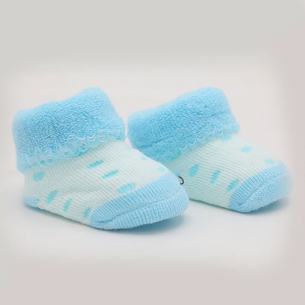 Newborn Booties (RA601) - Light Blue, Kids, NB Shoes And Socks, Chase Value, Chase Value