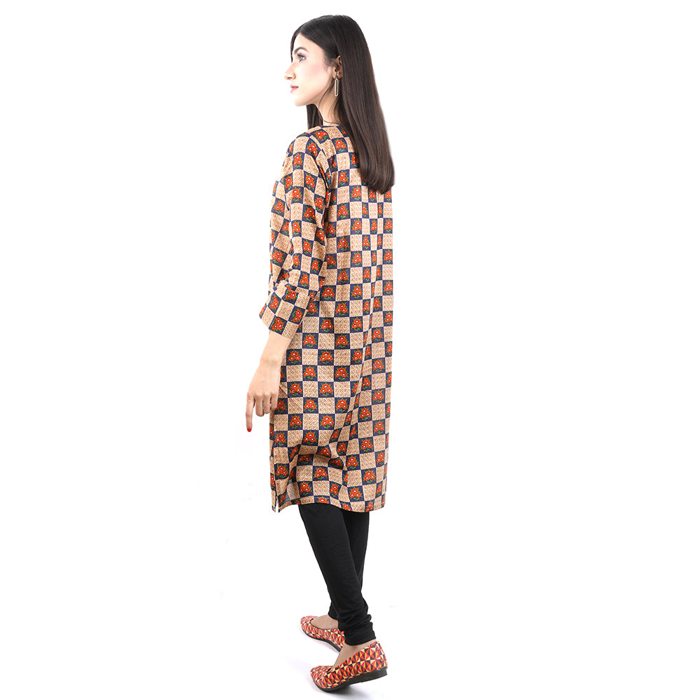 Karizma Chahat Printed Lawn 1 Pcs Un-Stitched Kurti - 06, Women, Unstitched Kurti, United Textiles, Chase Value