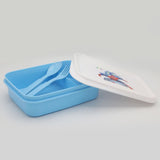 Slim Line Lunch Box JZ-670 - Blue, Kids, Tiffin Boxes And Bottles, Chase Value, Chase Value
