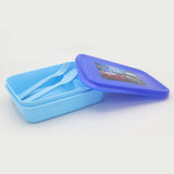Slim Line Lunch Box JZ-670 - Blue, Kids, Tiffin Boxes And Bottles, Chase Value, Chase Value