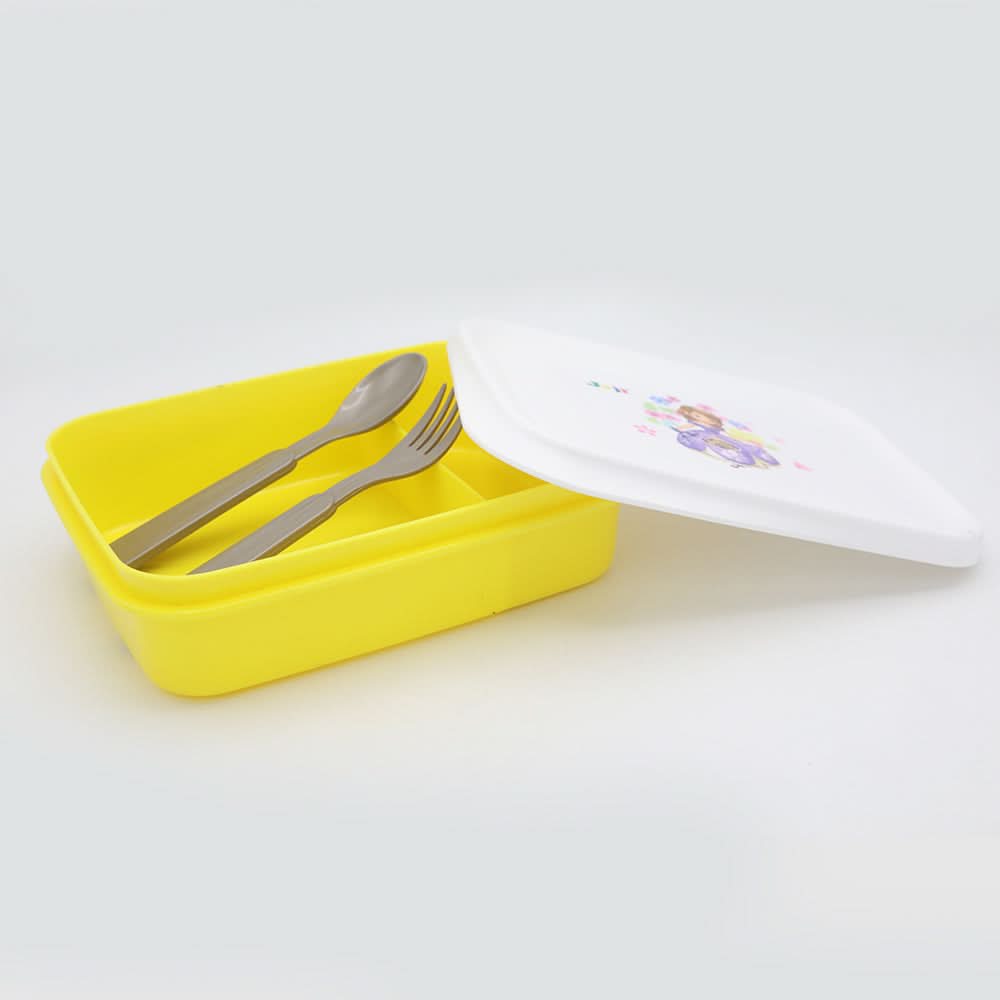 Slim Line Lunch Box JZ-670 - Yellow, Kids, Tiffin Boxes And Bottles, Chase Value, Chase Value