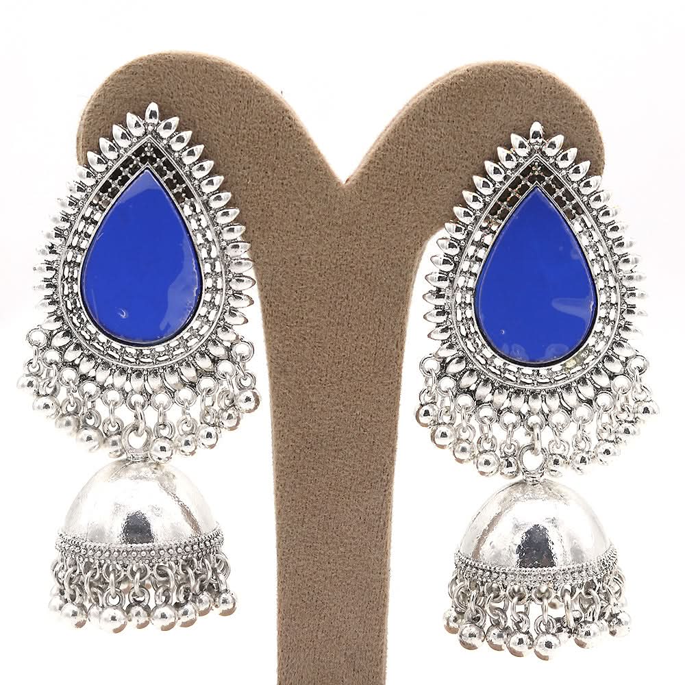 Women's Fancy Earrings - Royal Blue, Women, Earrings & Tops, Chase Value, Chase Value