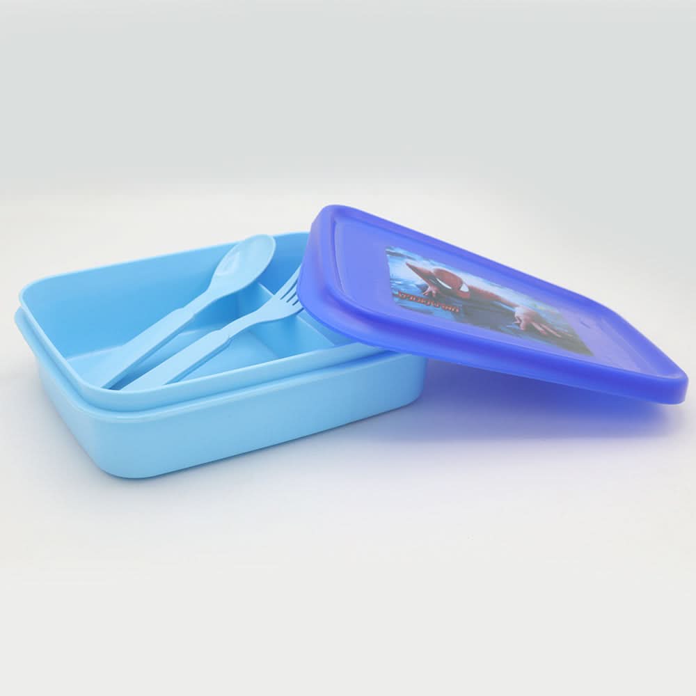 Slim Line Lunch Box JZ-670 - Blue, Kids, Tiffin Boxes And Bottles, Chase Value, Chase Value