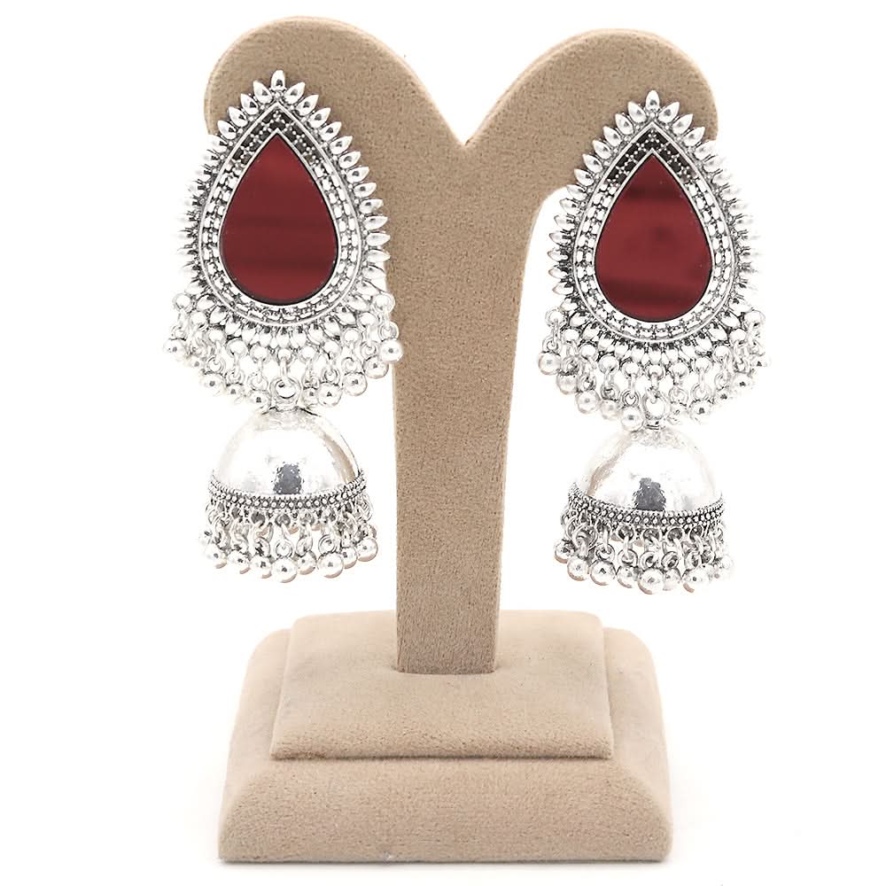 Women's Fancy Earrings - Maroon, Women, Earrings & Tops, Chase Value, Chase Value