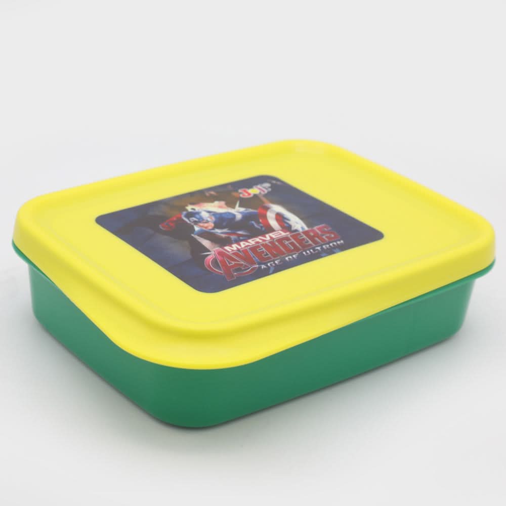 Slim Line Lunch Box JZ-670 - Green, Kids, Tiffin Boxes And Bottles, Chase Value, Chase Value