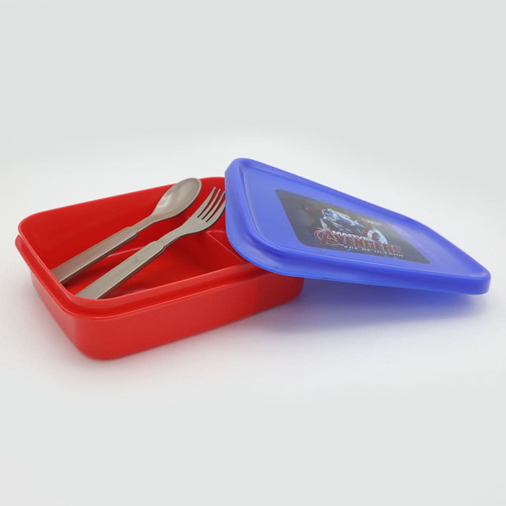 Slim Line Lunch Box JZ-670 - Red, Kids, Tiffin Boxes And Bottles, Chase Value, Chase Value