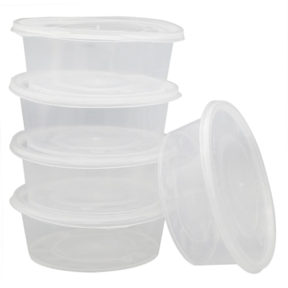 Plastic Round Container 5Pcs, Home & Lifestyle, Storage Boxes, Chase Value, Chase Value