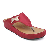 Women's Slipper Z-7 - Maroon, Women, Slippers, Chase Value, Chase Value