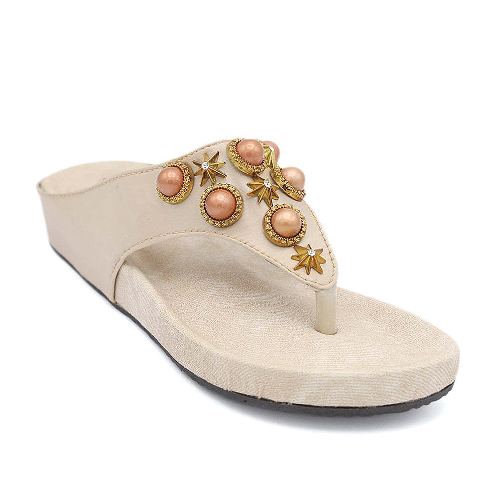 Girls Slippers G-553 - Golden, Kids, Girls Slippers, Chase Value, Chase Value