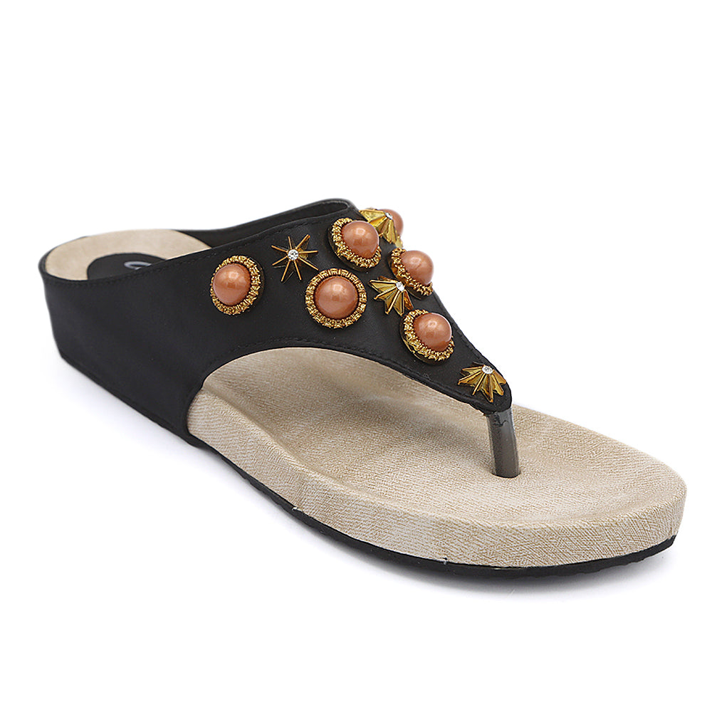 Girls Slippers G-553 - Black, Kids, Girls Slippers, Chase Value, Chase Value