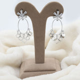Women's Fancy Zarcon Earrings - Silver, Women, Earrings & Tops, Chase Value, Chase Value