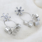 Women's Fancy Zarcon Earrings - Silver, Women, Earrings & Tops, Chase Value, Chase Value