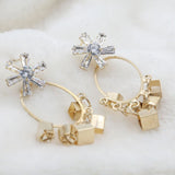 Women's Fancy Zarcon Earrings - Golden, Women, Earrings & Tops, Chase Value, Chase Value