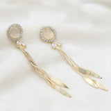 Women's Fancy Zarcon Earrings - Golden, Women, Earrings & Tops, Chase Value, Chase Value