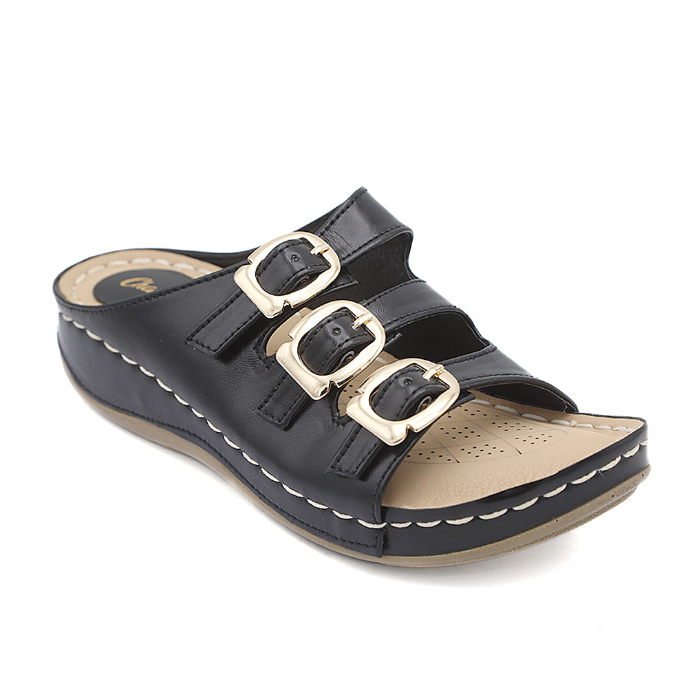 Women's Softy Slippers R-1 - Black, Women, Slippers, Chase Value, Chase Value