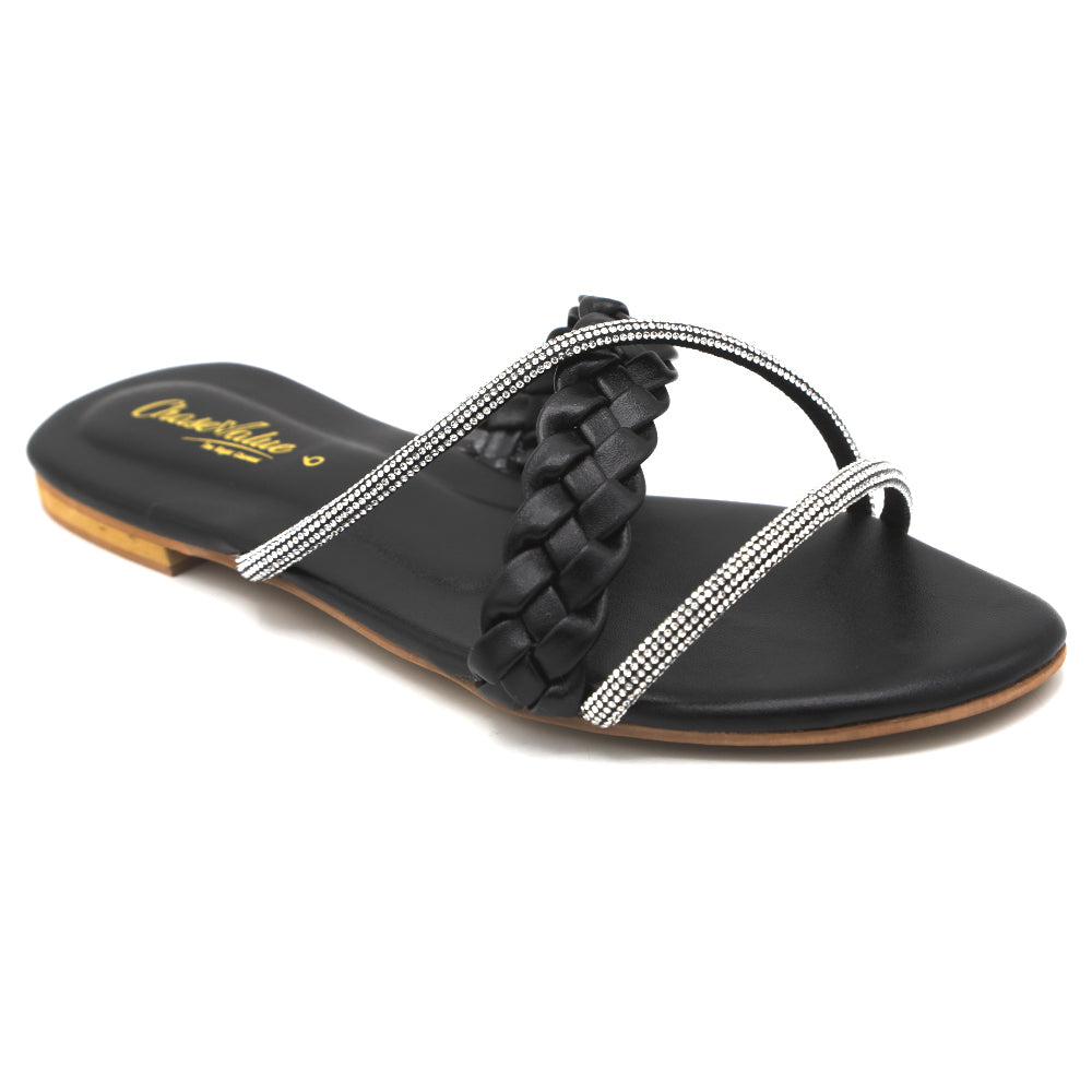 Women's Slipper - Black, Women, Slippers, Chase Value, Chase Value