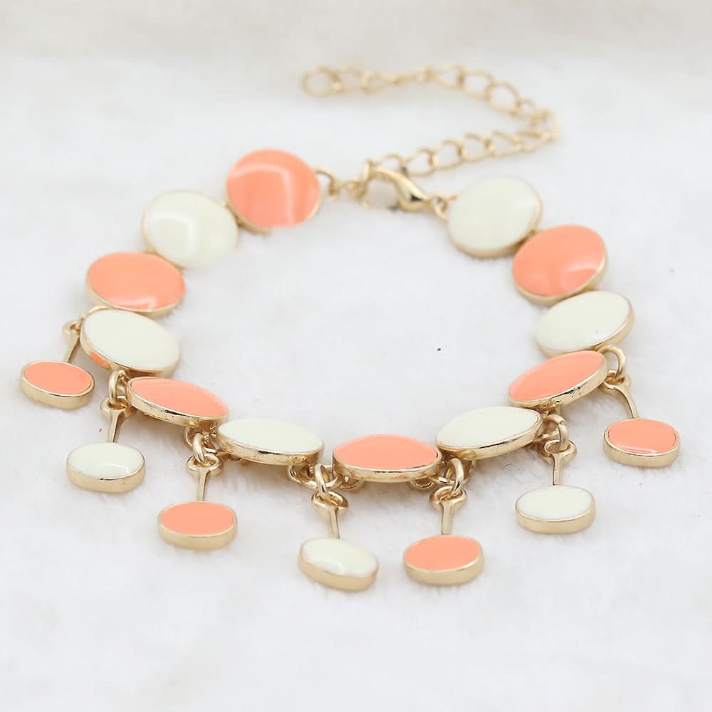 Women's Meena Bracelet - Peach, Women, Bangles & Bracelets, Chase Value, Chase Value