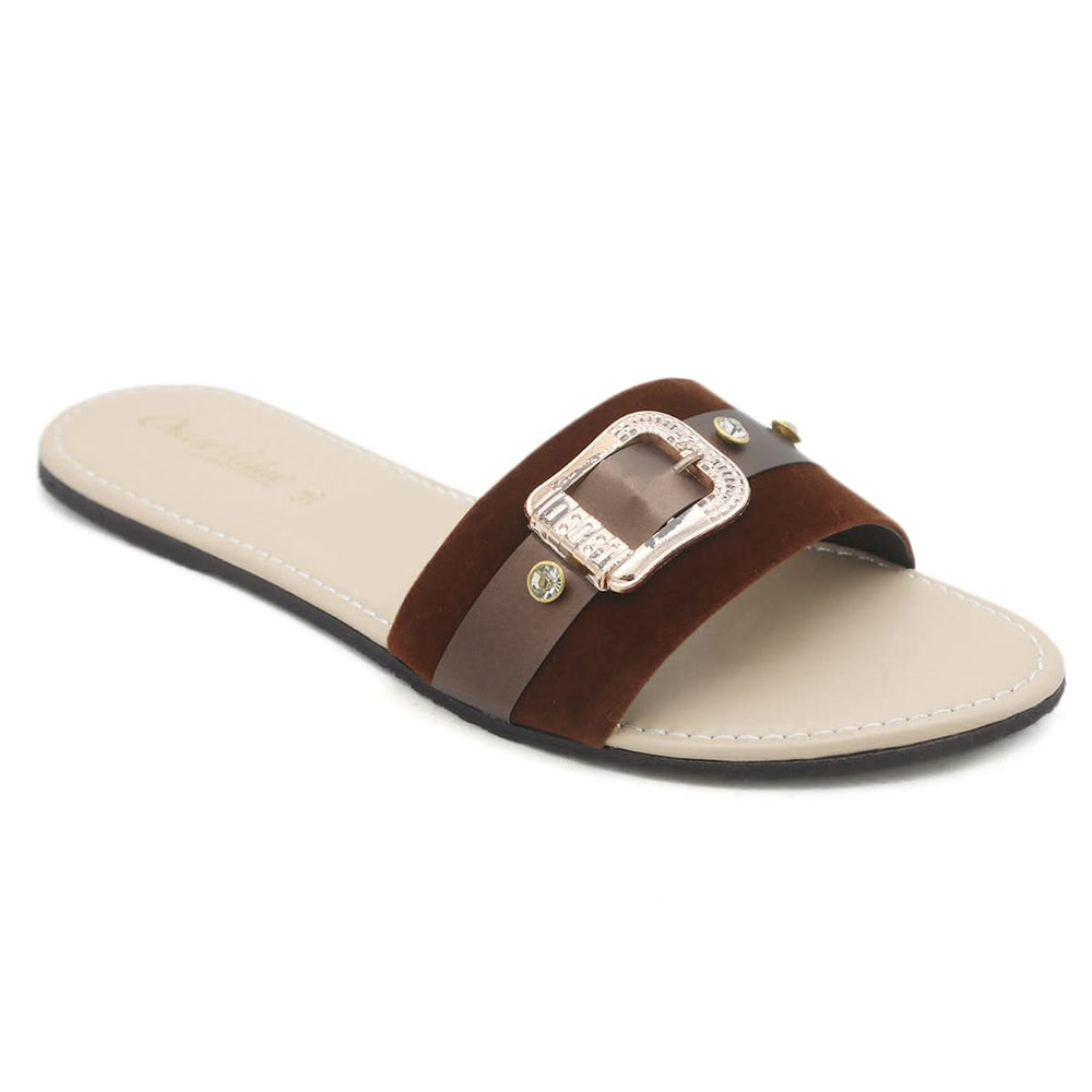 Womens Slippers Sn-005 - Brown, Women, Slippers, Chase Value, Chase Value