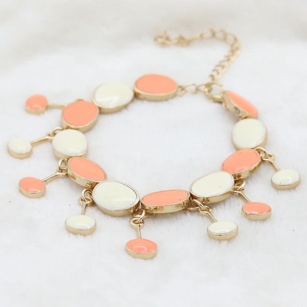 Women's Meena Bracelet - Peach, Women, Bangles & Bracelets, Chase Value, Chase Value