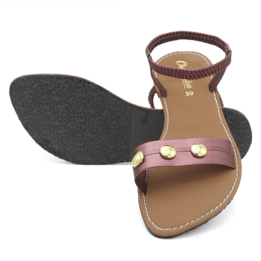 Women's Sandal - Maroon, Women, Sandals, Chase Value, Chase Value