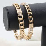 Women's Bangles 2 Piece Set - Golden, Women, Bangles & Bracelets, Chase Value, Chase Value
