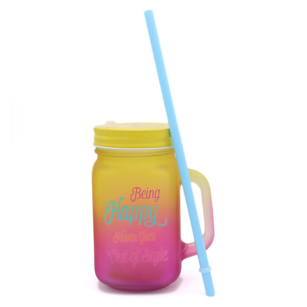 Kleeyo Mason Jar Tones 450ml - Multi, Home & Lifestyle, Glassware & Drinkware, Chase Value, Chase Value