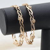 Women's Bangles 2 Piece Set - Golden, Women, Bangles & Bracelets, Chase Value, Chase Value