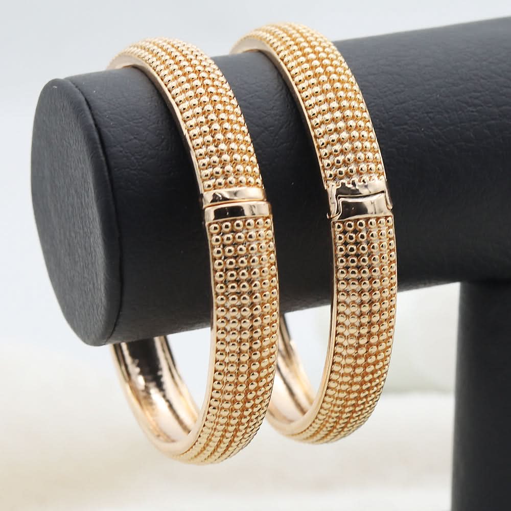 Women's Bangles 2 Piece Set - Golden, Women, Bangles & Bracelets, Chase Value, Chase Value