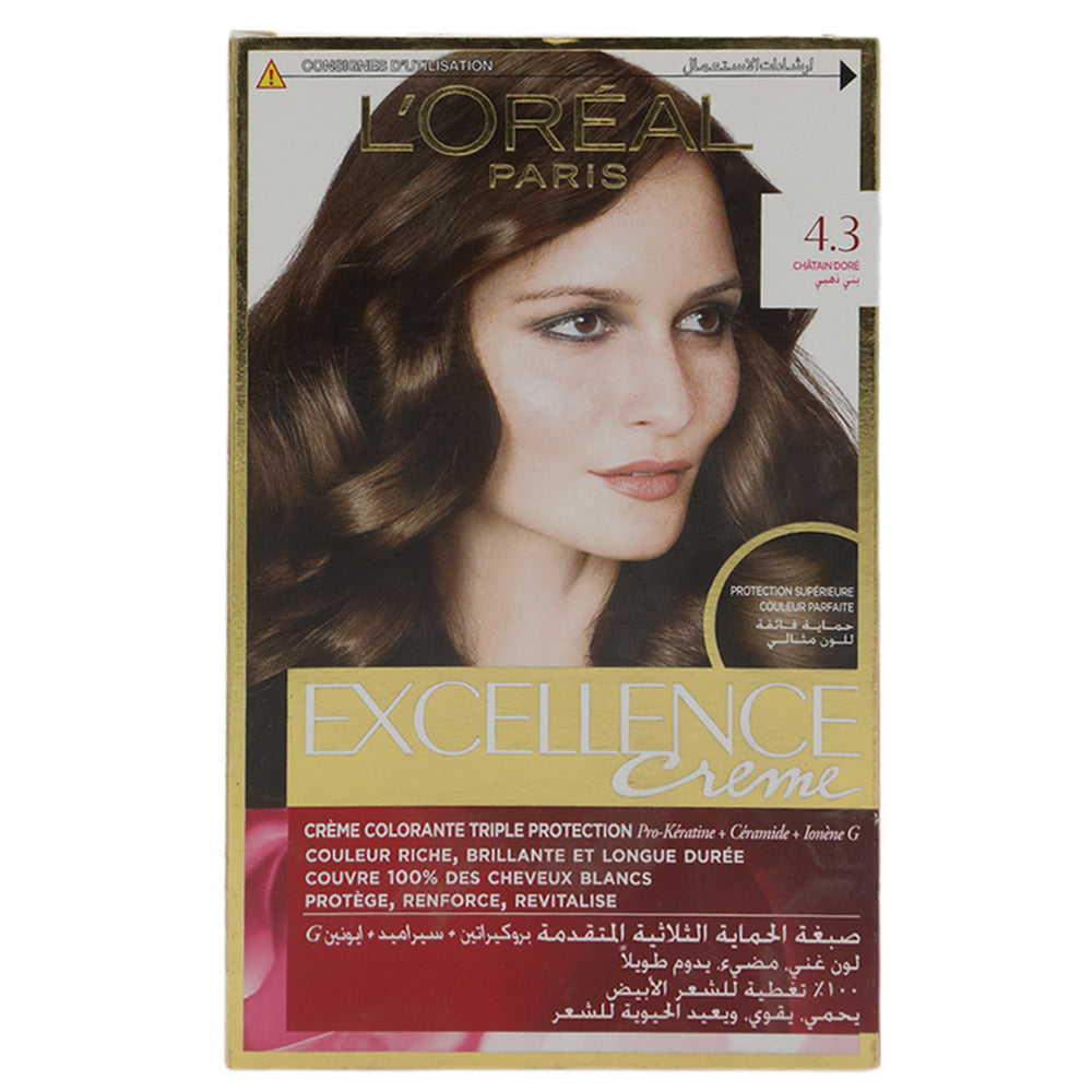 Excllence Golden Brown - 4.3, Beauty & Personal Care, Hair Colour, Chase Value, Chase Value