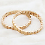 Women's Bangles 2 Piece Set - Golden, Women, Bangles & Bracelets, Chase Value, Chase Value