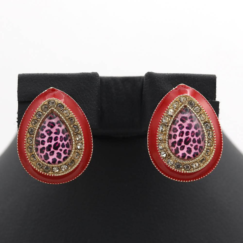 Women's 3D Locket Set - Red, Women, Jewellery Set, Chase Value, Chase Value