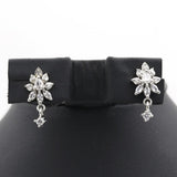 Women's American Diamond Half Set - Silver, Women, Jewellery Set, Chase Value, Chase Value