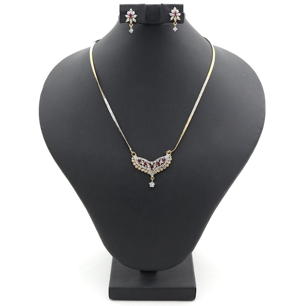 Women's American Diamond Half Set - Beige, Women, Jewellery Set, Chase Value, Chase Value