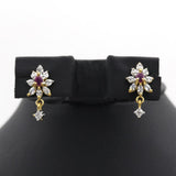 Women's American Diamond Half Set - Beige, Women, Jewellery Set, Chase Value, Chase Value