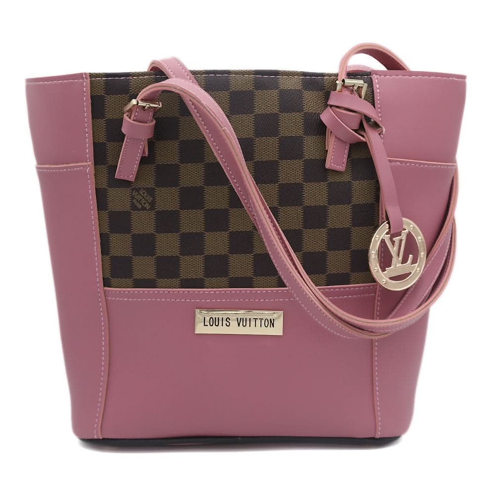 Women's Handbag H-81 - Pink & Coffee, Women, Bags, Chase Value, Chase Value